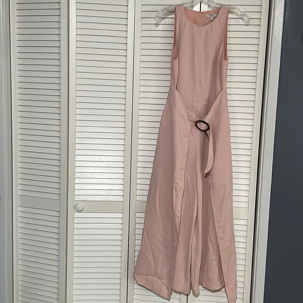 Joie long pant/skirt jumpsuit size 4, rose pink. New with tags.